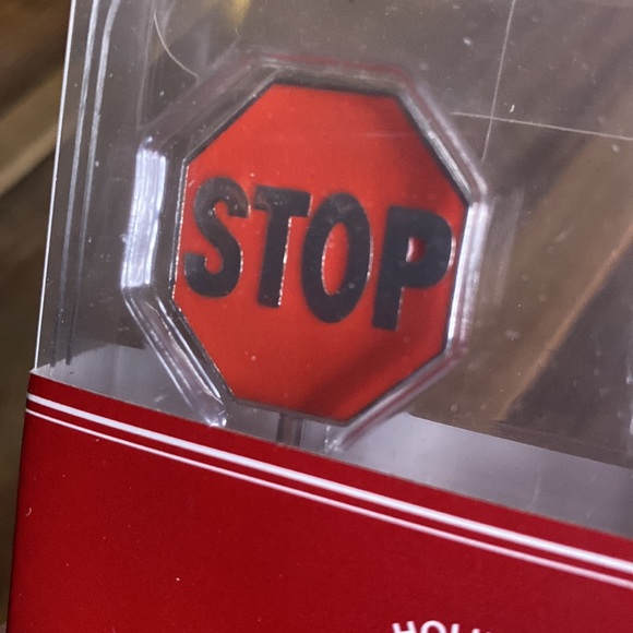 Pottery Barn Holiday One Way and Stop Sign Set of Six Metal Cocktail Picks 🛑 - Picture 8 of 16